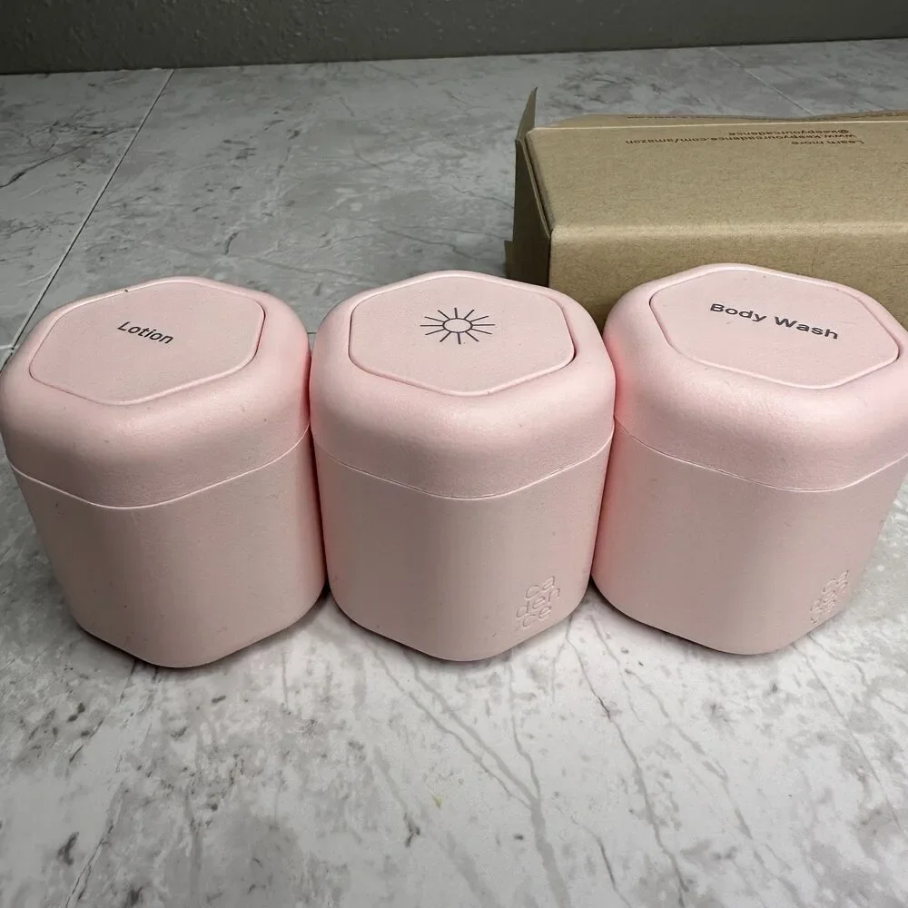 Cadence Travel Capsule Bodycare Set Petal Pink Set of 3 NEW $72